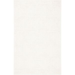 Brayden Studio Biest Geometric Shapes Tufted Hand Tufted Ivory Area Rug Ivory Rectangle 69 x 122cm Brayden Studio Biest Geometric Shapes Tufted Hand Tufted Ivory Area Rug Ivory Rectangle 69 x 122cm