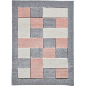 Wade Logan Matrix area rug Machine Woven Grey Grey/Rose Rectangle 160 x 220cm Wade Logan Matrix area rug Machine Woven Grey Grey/Rose Rectangle 160 x 220cm