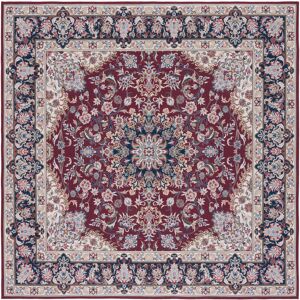 Astoria Grand Tucson Vintage Look Machine Washable Non-Slip Area Rug in Maroon Blue;Red Square 183 cm Astoria Grand Tucson Vintage Look Machine Washable Non-Slip Area Rug in Maroon Blue;Red Square 183 cm