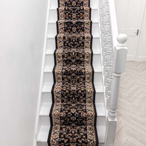 Astoria Grand Runner Adamo Oriental Indoor Area Rug Black Runner 450cm x 60cm Astoria Grand Runner Adamo Oriental Indoor Area Rug Black Runner 450cm x 60cm