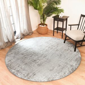 17 Stories Reagyn Modern Machine Woven Area Rug Brown;White;Grey Round 200cm 17 Stories Reagyn Modern Machine Woven Area Rug Brown;White;Grey Round 200cm