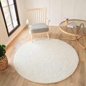 Latitude Run Amneris Modern Boho Soft Fluffy Thick Plush Pile Moss Green Area Rug Polypropylene/White Round 160cm Latitude Run Amneris Modern Boho Soft Fluffy Thick Plush Pile Moss Green Area Rug Polypropylene/White Round 160cm