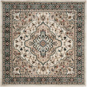 Latitude Vive Lyndhurst Oriental Area Rug In Cream / Beige Beige;Cream Square 213 cm Latitude Vive Lyndhurst Oriental Area Rug In Cream / Beige Beige;Cream Square 213 cm