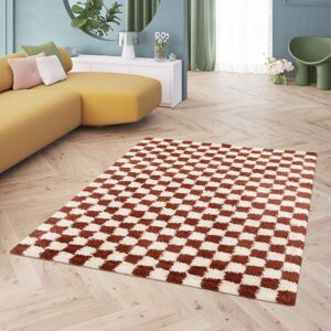 Ebern Designs Machine Woven Rug, Chequered, Terracotta Terracotta Rectangle 120 x 170 cm Ebern Designs Machine Woven Rug, Chequered, Terracotta Terracotta Rectangle 120 x 170 cm