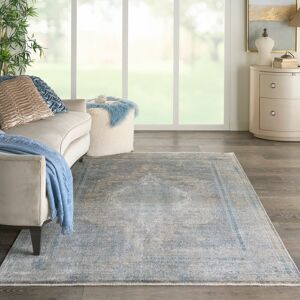 Latitude Vive Camyria Persian Blue;Grey;Brown Area Rug Cream Blue Rectangle 259 x 351cm Latitude Vive Camyria Persian Blue;Grey;Brown Area Rug Cream Blue Rectangle 259 x 351cm