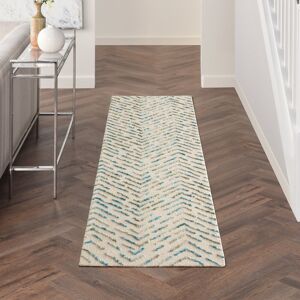 Gracie Oaks Tulia Hand Loomed Ivory Green Rug Ivory Green Runner 69 x 229cm Gracie Oaks Tulia Hand Loomed Ivory Green Rug Ivory Green Runner 69 x 229cm