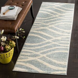 Metro Mckenna Hooked Cream/Slate Rug Beige;Teal Runner 76 x 244 cm Metro Mckenna Hooked Cream/Slate Rug Beige;Teal Runner 76 x 244 cm