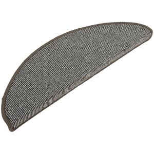 Hykkon Beaty Non-Slip Stair Tread Grey Semi-Circle 21cm x 65cm Hykkon Beaty Non-Slip Stair Tread Grey Semi-Circle 21cm x 65cm