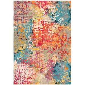 Mistana Minogue Power Loom Ivory/Orange/Blue Rug Ivory/Orange/Blue Rectangle 61 x 91 cm Mistana Minogue Power Loom Ivory/Orange/Blue Rug Ivory/Orange/Blue Rectangle 61 x 91 cm