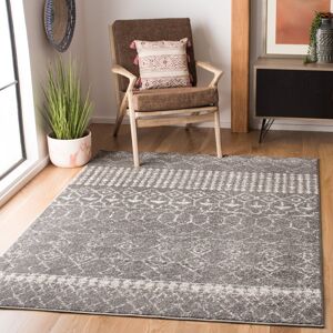 Bloomsbury Market Manriquez Looped/Hooked Grey/Ivory Rug Grey/Ivory Rectangle 183 x 274 cm Bloomsbury Market Manriquez Looped/Hooked Grey/Ivory Rug Grey/Ivory Rectangle 183 x 274 cm