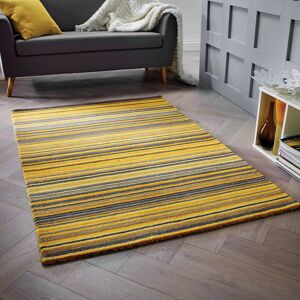 Sol 27 Outdoor Tarren Handwoven Wool Yellow Striped Area Rug Yellow Rectangle 160cm x 230cm Sol 27 Outdoor Tarren Handwoven Wool Yellow Striped Area Rug Yellow Rectangle 160cm x 230cm