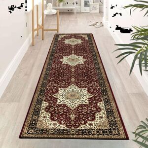 Marlow Home Co. Runner Anberlynn Persian Machine Woven Power Loom Area Rug Red;Beige Runner 60 x 220cm Marlow Home Co. Runner Anberlynn Persian Machine Woven Power Loom Area Rug Red;Beige Runner 60 x 220cm