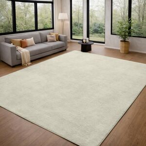 Fairmont Park Solid Color Machine Tufted Pashmina Area Rug. Cream Rectangle 160 x 230 cm Fairmont Park Solid Color Machine Tufted Pashmina Area Rug. Cream Rectangle 160 x 230 cm