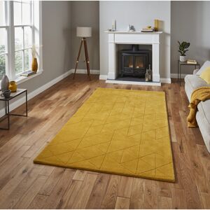 Ebern Designs Ladale area rug Hand Tufted Rectangle Ochre Ochre Rectangle 120 x 170cm Ebern Designs Ladale area rug Hand Tufted Rectangle Ochre Ochre Rectangle 120 x 170cm