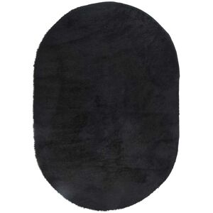 Canora Grey Shaggy Rug High Pile NAVARRA Black Polyester Black Oval 200 x 300cm Canora Grey Shaggy Rug High Pile NAVARRA Black Polyester Black Oval 200 x 300cm
