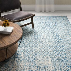 Fernleaf Ulverston Structural Flatweave Worn Out Teal Rug Blue;Cream Rectangle 140 x 200cm Fernleaf Ulverston Structural Flatweave Worn Out Teal Rug Blue;Cream Rectangle 140 x 200cm