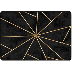 Borough Wharf Haraldur Balck/Yellow Rug Black;Yellow;Black and gold Rectangle 120 x 180cm Borough Wharf Haraldur Balck/Yellow Rug Black;Yellow;Black and gold Rectangle 120 x 180cm