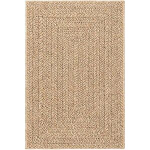 House of Hampton Rug ZIZUR Jute Look Indoor and Outdoor Brown Rectangle 200 x 290cm House of Hampton Rug ZIZUR Jute Look Indoor and Outdoor Brown Rectangle 200 x 290cm