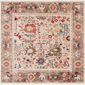 Langley Street Kashan Traditional Area Rug in Beige & Taupe Beige Square 201cm Langley Street Kashan Traditional Area Rug in Beige & Taupe Beige Square 201cm