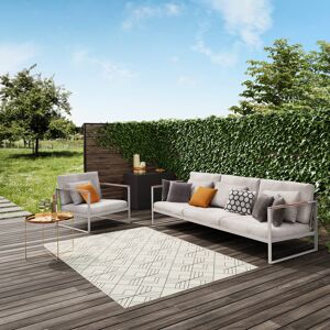 Mercury Hermes Flatweave White Rug White;Grey Rectange 200 x 290cm Mercury Hermes Flatweave White Rug White;Grey Rectange 200 x 290cm