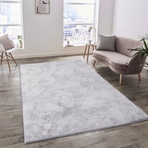 Fairmont Park Solid Colour Faux Fur Hand Knotted Shag Indoor / Outdoor Area Rug Silver Rectangle 120 x 170 cm Fairmont Park Solid Colour Faux Fur Hand Knotted Shag Indoor / Outdoor Area Rug Silver Rectangle 120 x 170 cm