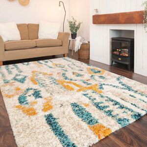 World Menagerie Donata Shaggy Beige Rug Beige Rectangle 120 x 170cm World Menagerie Donata Shaggy Beige Rug Beige Rectangle 120 x 170cm