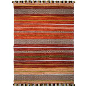 Latitude Vive Chiodo Handwoven Cotton Orange Rug Orange;Orange Rectangle 120 x 170cm Latitude Vive Chiodo Handwoven Cotton Orange Rug Orange;Orange Rectangle 120 x 170cm
