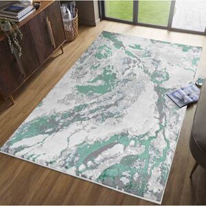 Borough Wharf Kulas Abstract AQUA Area Rug Aqua Rectangle 160 x 230cm Borough Wharf Kulas Abstract AQUA Area Rug Aqua Rectangle 160 x 230cm