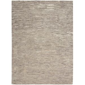 Calvin Klein CK010 LINEAR Striped Hand-Knotted Grey Area Rug Grey Rectangle 236 x 297cm Calvin Klein CK010 LINEAR Striped Hand-Knotted Grey Area Rug Grey Rectangle 236 x 297cm