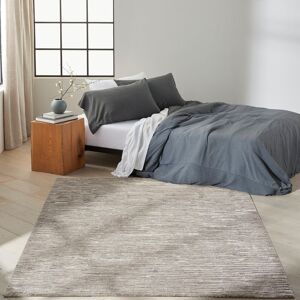 Calvin Klein CK010 LINEAR Striped Hand-Knotted Grey Area Rug Grey Rectangle 160 x 221cm Calvin Klein CK010 LINEAR Striped Hand-Knotted Grey Area Rug Grey Rectangle 160 x 221cm