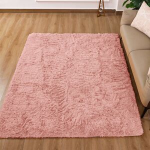 Fairmont Park Solid Colour Shag Area Rug Pink Rectangle 200 x 290 cm Fairmont Park Solid Colour Shag Area Rug Pink Rectangle 200 x 290 cm