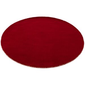 Carpetfine Solid Colour Wool Hand Woven Area Rug White / opaline Around 120cm Carpetfine Solid Colour Wool Hand Woven Area Rug White / opaline Around 120cm