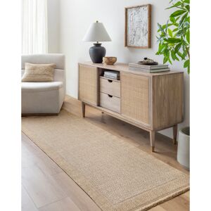 Highland Dunes Tarri Boho Jute-Look Striped Brown Area Rug Beige Runner 80 x 220 cm Highland Dunes Tarri Boho Jute-Look Striped Brown Area Rug Beige Runner 80 x 220 cm