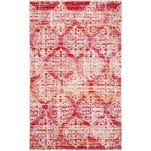 Latitude Vive Xavier Hooked Pink/Red Rug Pink/Red Rectangle 91 x 152 cm Latitude Vive Xavier Hooked Pink/Red Rug Pink/Red Rectangle 91 x 152 cm