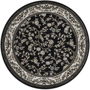 ClassicLiving Marco Black Traditional Floral Area Rug – Luxury Living Room, Bedroom & Hallway Carpet – Classic Oriental Pattern Floor Mat Black Round 120cm ClassicLiving Marco Black Traditional Floral Area Rug – Luxury Living Room, Bedroom & Hallway Carpet – Classic Oriental Pattern Floor Mat Black Round 120cm