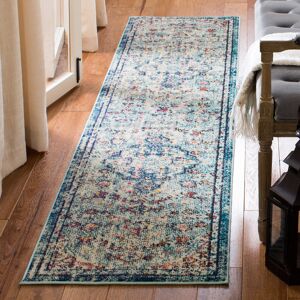 Bloomsbury Market Andersonville Light Blue Rug Navy Runner 66 x 183cm Bloomsbury Market Andersonville Light Blue Rug Navy Runner 66 x 183cm