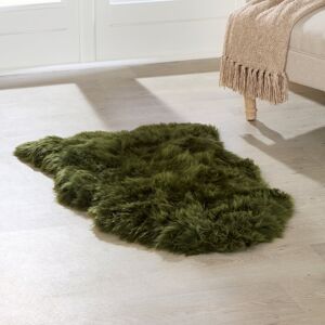 Canora Grey Olmsted Handmade Sheepskin Green Rug Green Novelty 120 x 240cm Canora Grey Olmsted Handmade Sheepskin Green Rug Green Novelty 120 x 240cm