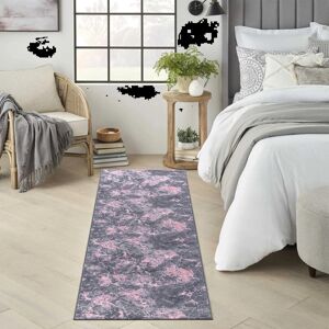Metro Non Slip Large Living Room Rugs Modern Area Rug Hallway Runner Rug Kitchen Floor Mat Pink Runner 60 x 220cm Metro Non Slip Large Living Room Rugs Modern Area Rug Hallway Runner Rug Kitchen Floor Mat Pink Runner 60 x 220cm