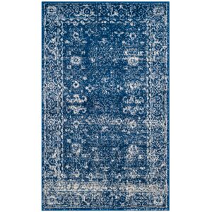 Fleur De Lis Living Ulrich Transitional Navy/Ivory Rug Navy/Ivory Rectangle 91 x 152 cm Fleur De Lis Living Ulrich Transitional Navy/Ivory Rug Navy/Ivory Rectangle 91 x 152 cm