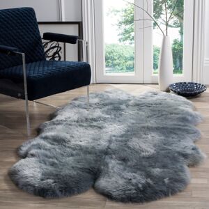 Mercer41 Sheepskin Steel Blue Rug Rectangle 109 x 180cm Mercer41 Sheepskin Steel Blue Rug Rectangle 109 x 180cm
