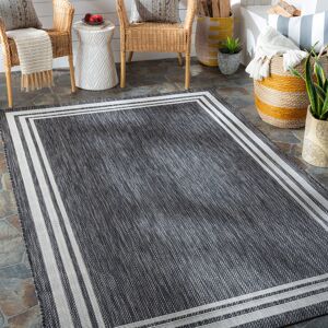 17 Stories Rahsan Indoor & Outdoor Traditionnal Boho Dark Grey Rug Ivory;Charcoal Rectangle 200 x 275cm 17 Stories Rahsan Indoor & Outdoor Traditionnal Boho Dark Grey Rug Ivory;Charcoal Rectangle 200 x 275cm