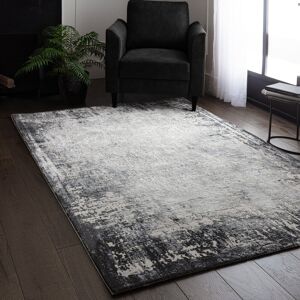 Rio Abrienne Soft Shiny Border Black/Grey Rug Black Rectangle 240 x 340cm Rio Abrienne Soft Shiny Border Black/Grey Rug Black Rectangle 240 x 340cm