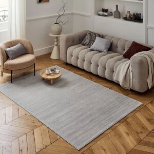 THE RUGS Carmel Modern Striped Grey Area Rug Grey Rectangle 200cm x 290cm THE RUGS Carmel Modern Striped Grey Area Rug Grey Rectangle 200cm x 290cm