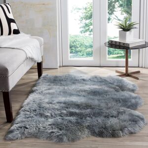 Mercer41 Sheepskin Steel Blue Rug Rectangle 91 x 152cm Mercer41 Sheepskin Steel Blue Rug Rectangle 91 x 152cm