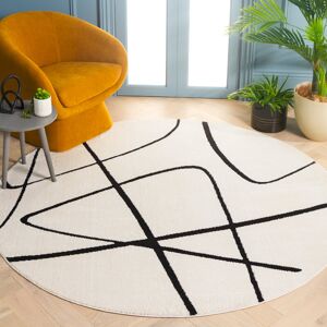 Blue Elephant Jerena Machine Woven Polyester Ivory/Black Rug Ivory/Black Rectangle 183 x 244cm Blue Elephant Jerena Machine Woven Polyester Ivory/Black Rug Ivory/Black Rectangle 183 x 244cm