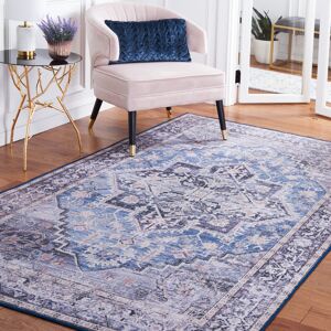 World Menagerie Tucson Vintage Look Machine Washable Non-Slip Area Rug in Blue & Navy Blue;Grey Rectangle 183 x 274 cm World Menagerie Tucson Vintage Look Machine Washable Non-Slip Area Rug in Blue & Navy Blue;Grey Rectangle 183 x 274 cm