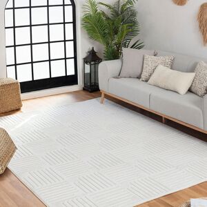 17 Stories Milaim In- & Outdoor Scandi Modern Boho White Area Rug Ivory Rectangle 160 x 220cm 17 Stories Milaim In- & Outdoor Scandi Modern Boho White Area Rug Ivory Rectangle 160 x 220cm