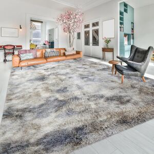 Fairmont Park Shaggy Area Rug TYE DYE LIGHT GREY Rectangle 160 x 230 cm Fairmont Park Shaggy Area Rug TYE DYE LIGHT GREY Rectangle 160 x 230 cm