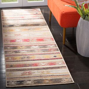 Latitude Vive Brianna Hooked Taupe/Red Rug Runner 69 x 244 cm Latitude Vive Brianna Hooked Taupe/Red Rug Runner 69 x 244 cm