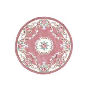 Lily Manor Handmade Costilla Rug In Pink Pink Round 150cm Lily Manor Handmade Costilla Rug In Pink Pink Round 150cm